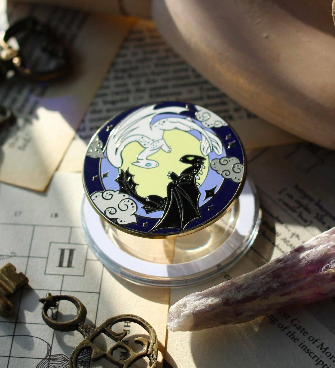 Geek and Artsy - Wholesale Phone Grip - Dancing Dragons magnetic Kindle Grip, bookish magnetic phone grip, interchangeable ereader holder1