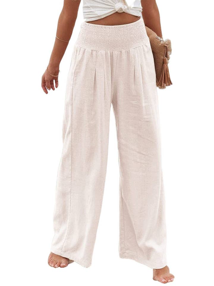 Lily Clothing - Wholesale Pants - Women's - STYLE COTTON SLACKS MADE OF OLD MID-RISE SLACKS