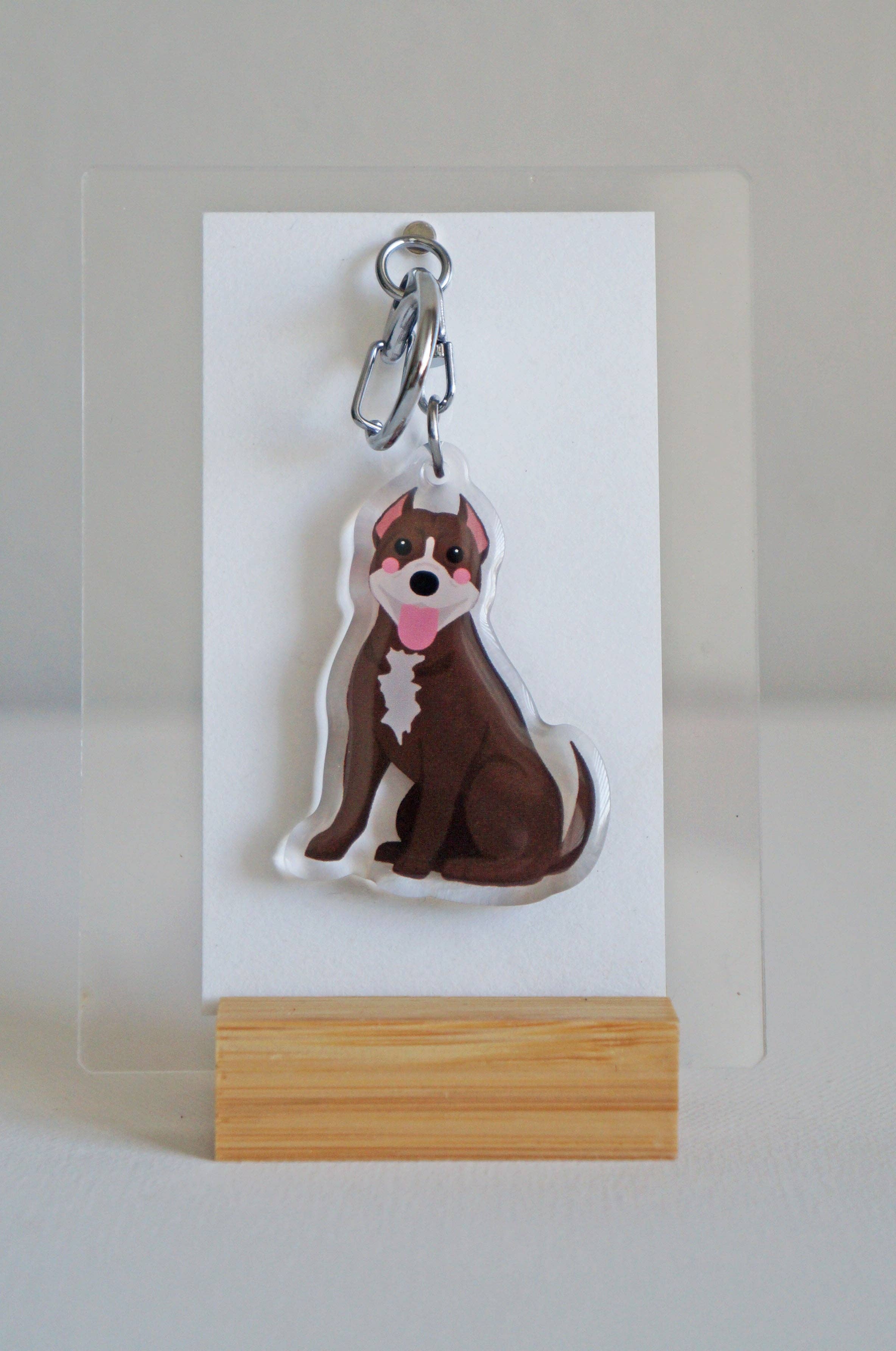 kiwi & WILLOW - Wholesale Keychain - Unisex - Pitbull Epoxy Keychain11