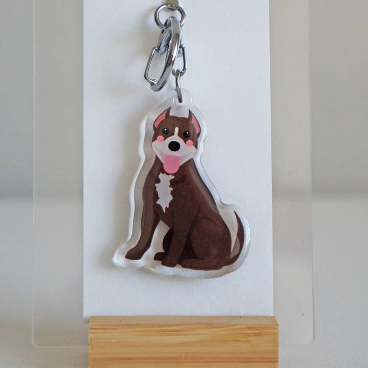 kiwi & WILLOW - Wholesale Keychain - Unisex - Pitbull Epoxy Keychain11