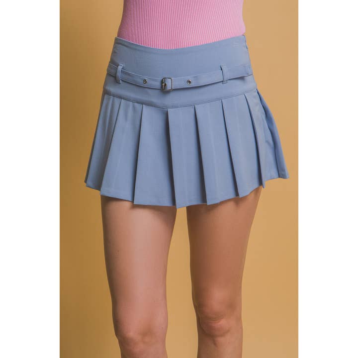 Plisseret mini-skortnederdel for engroshandel hos HiteJeans