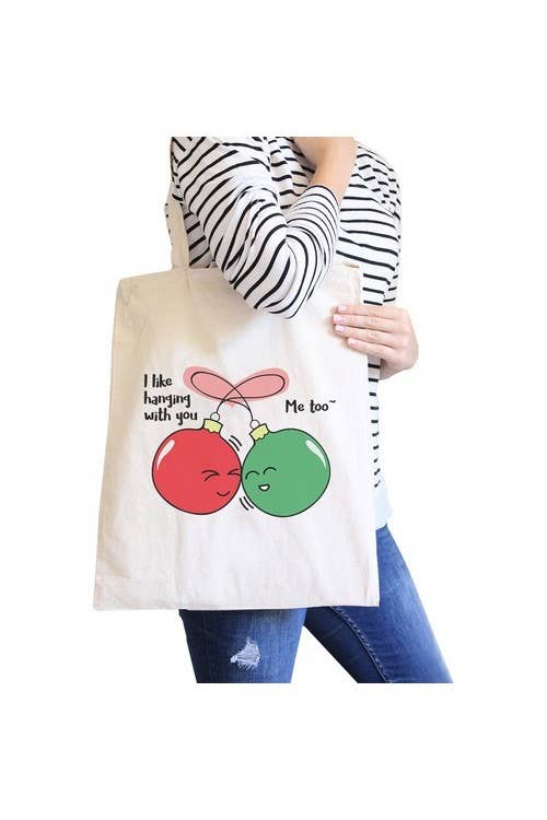 365 In Love - Wholesale Tote Bag - Women's - I Like Hanging With You Ornaments Canvas Bag0