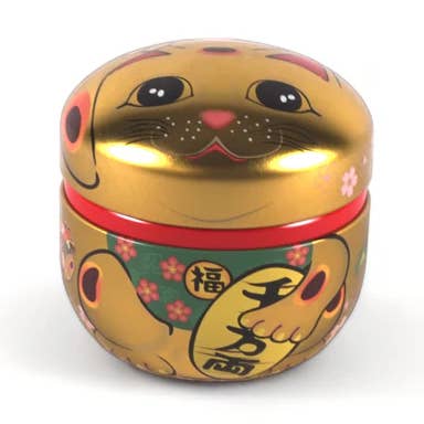 Container met theeblaadjes 3,5 FL Oz Lucky Cat voor wholesale door Urban Tokyo