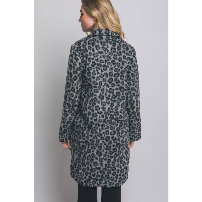 IVE - Wholesale Coat - Women's - Single Button Leopard Print Coat2