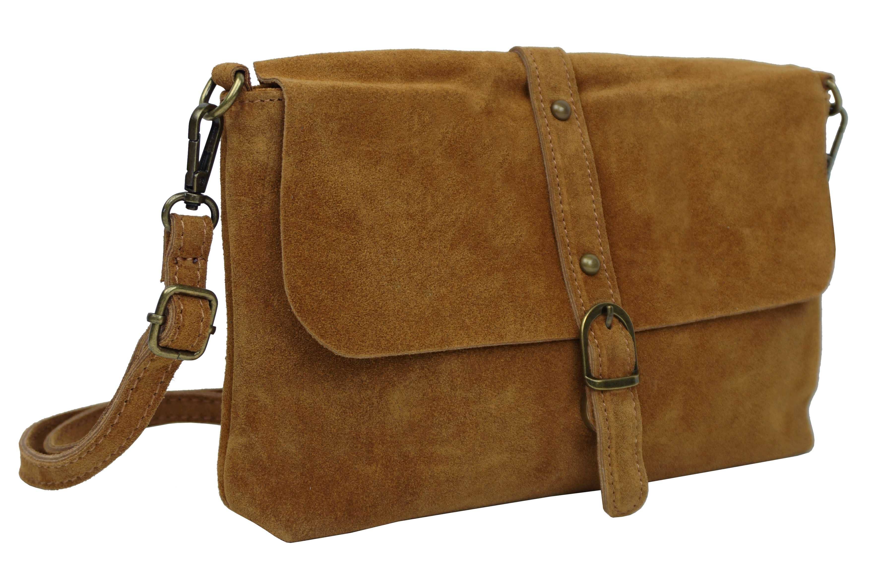 Anais - Wholesale Schoudertas - Dames - Florine 40003 schoudertas met klep van gespleten leer4