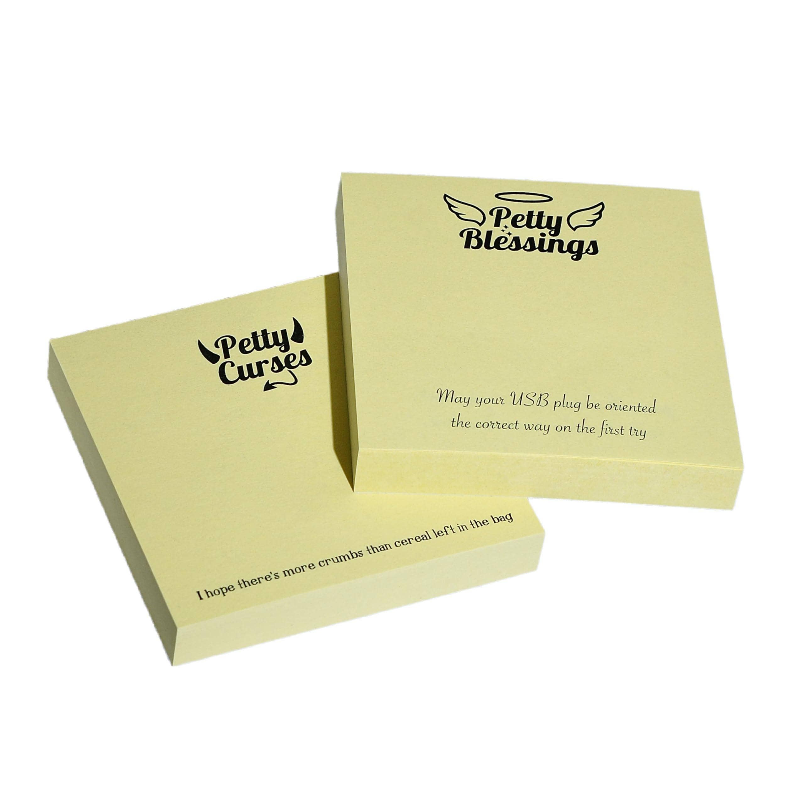 TRR Designs - Wholesale Sticky Notes - Funny Sticky Notes, Petty Blessings and Petty Curses1