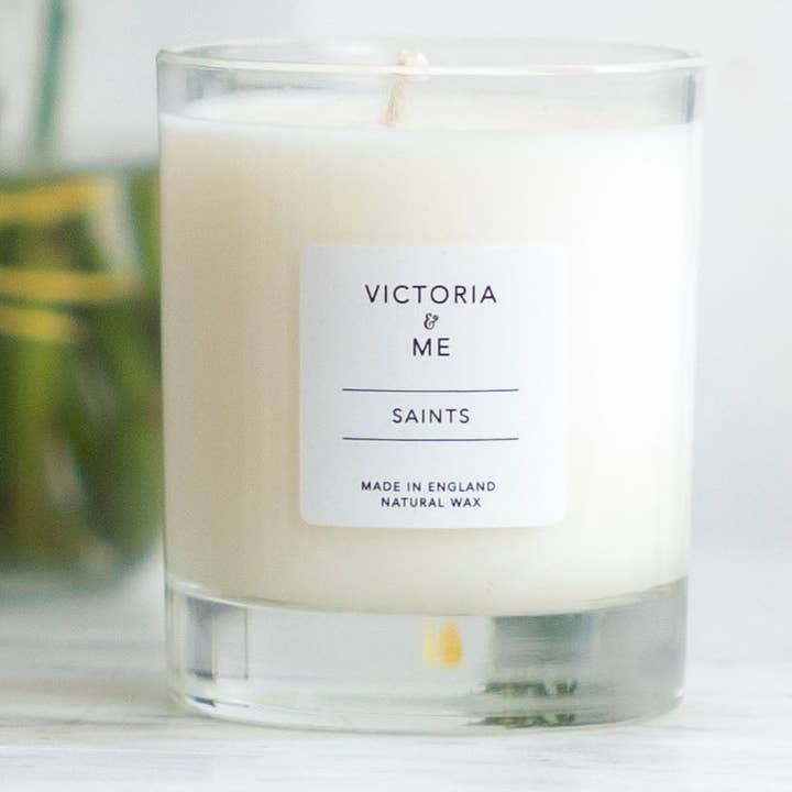 SAINTS CANDLE for wholesale by Victoria and Me