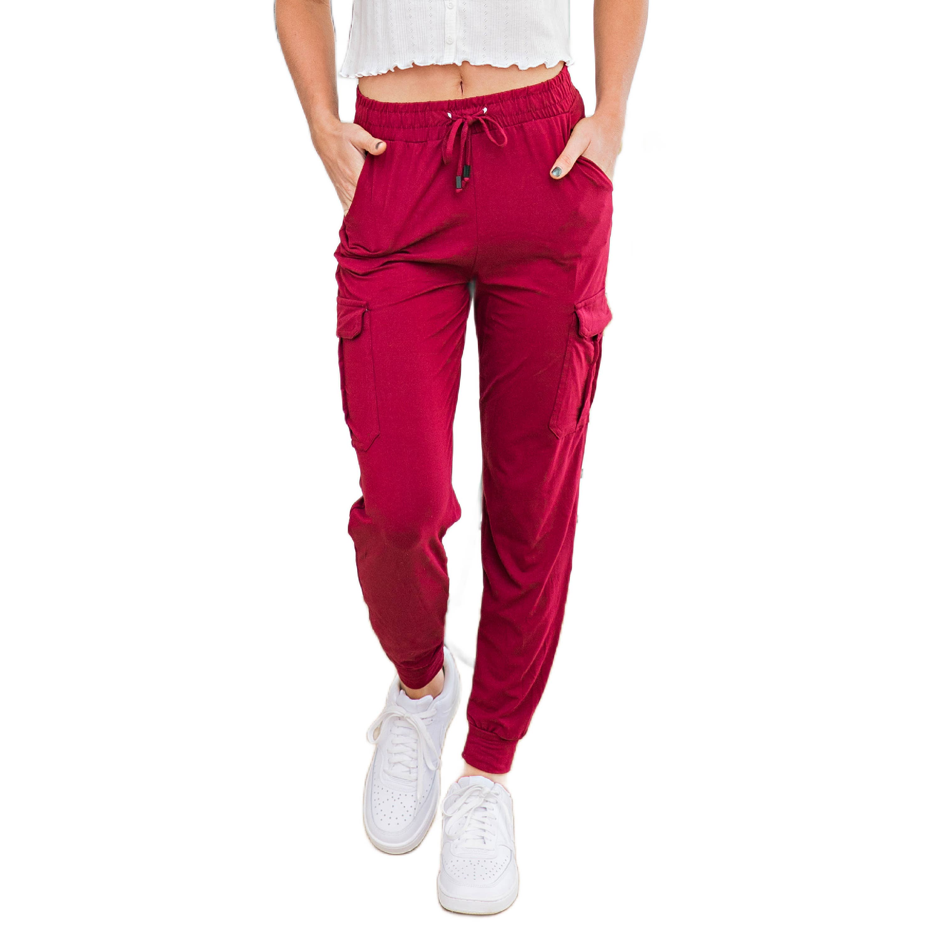 Truly Contagious - Wholesale Lounge Sweatpants/Joggers - Women's - Ultra Soft Joggers w/ Cargo Pocket | S-XL Sizes( CJK01/CA5000