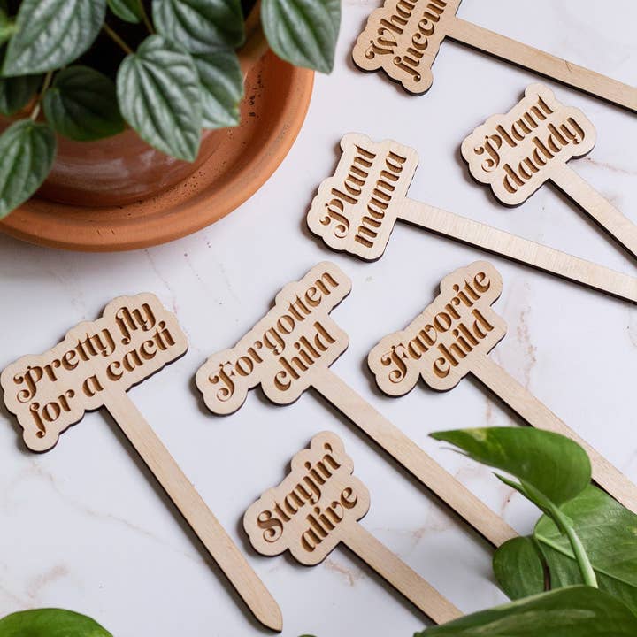 The Print Pantry - Wholesale Garden/Lawn Stake - Funny Wooden Plant Markers8