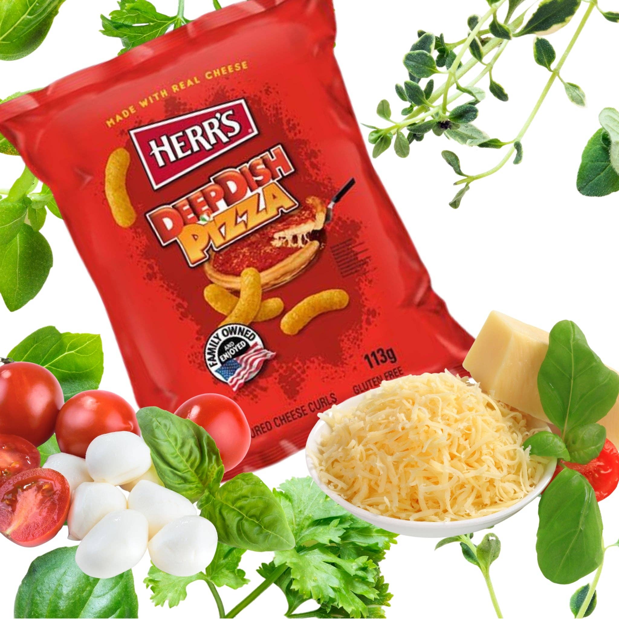 utoppa GmbH - Wholesale Puffed Snack - HERR'S Cheese Curls Pizza 113 g1