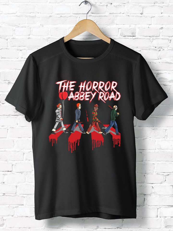 The Horror Abbey Road, Halloween Beatles Style Shirt for wholesale by iBuyCanvas