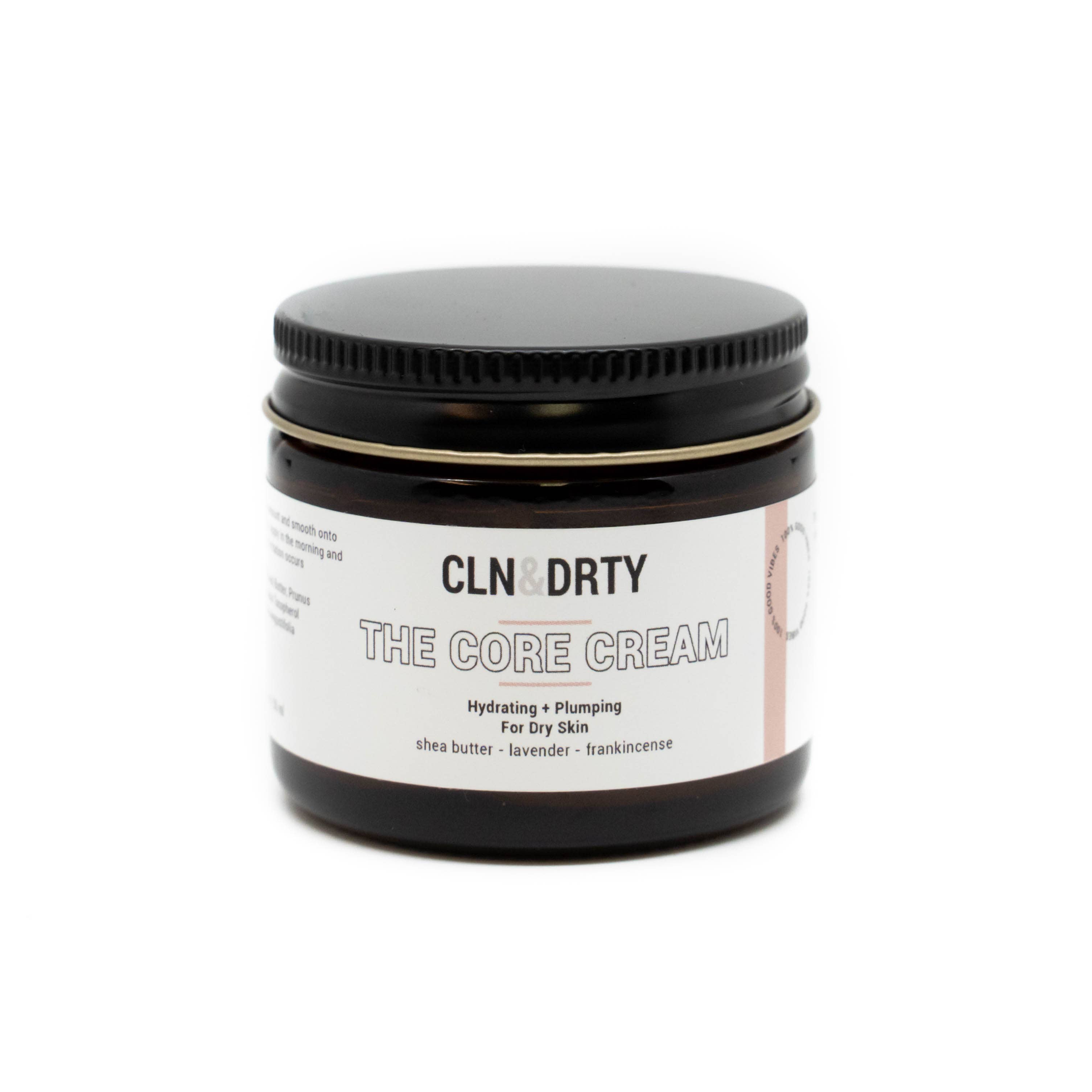 CLN&DRTY Natural Skincare - Wholesale Facial Moisturizer - The Core Cream - for normal + dry skin