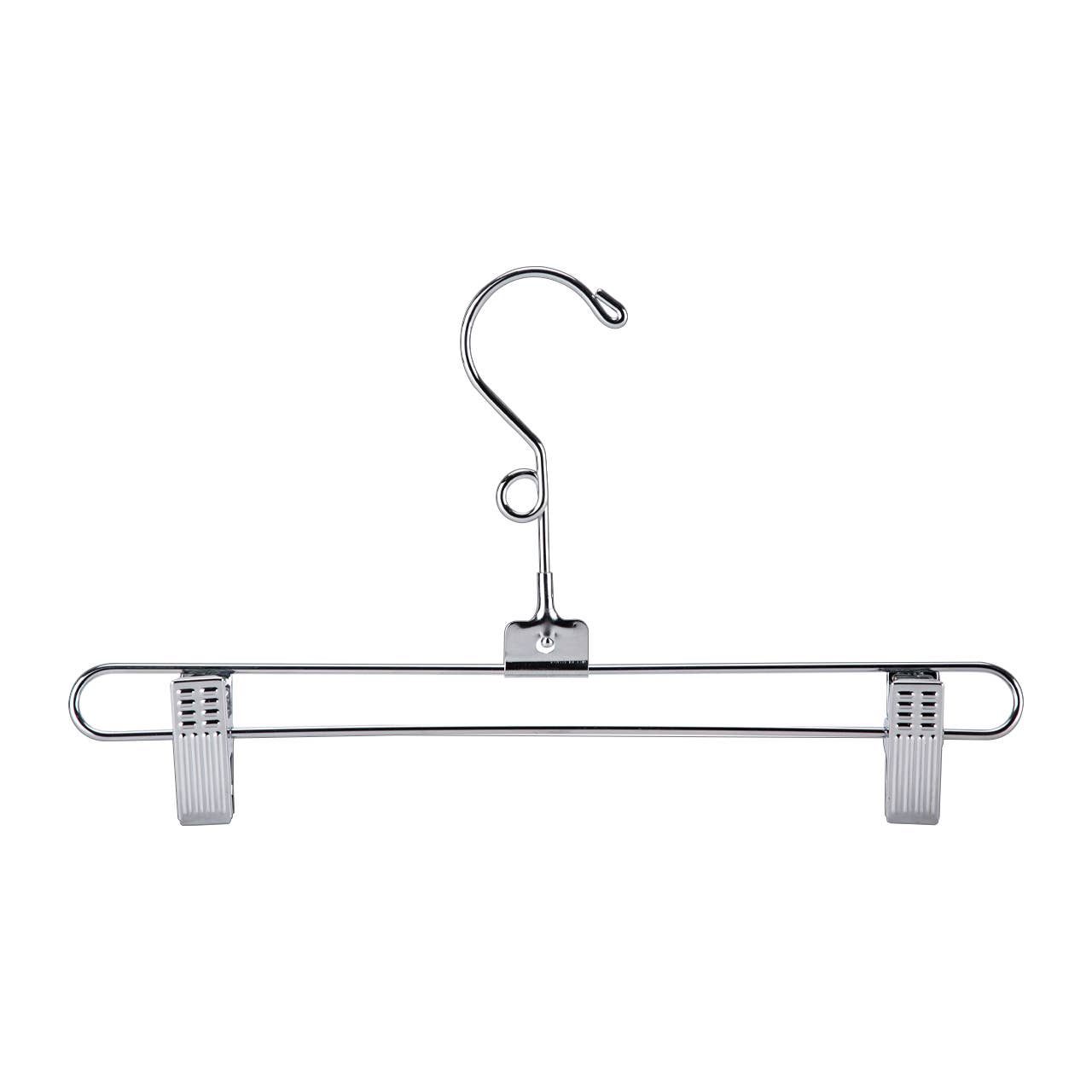 Store Supply Warehouse - Wholesale Clothes Hangers - 12" Chrome Metal Skirt And Pants Hanger 2