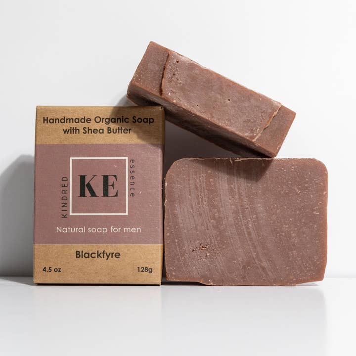 Blackfyre Natural Organic Soap for Men for wholesale by Kindred Essence