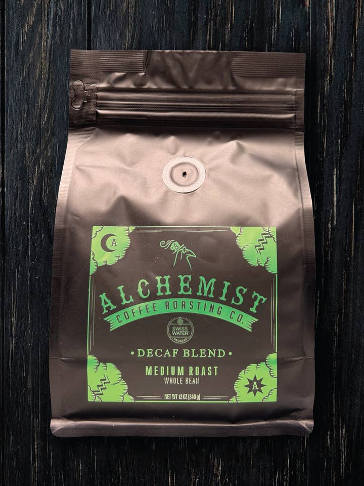 Alchemist Coffee Roasting Co. Decaf 12oz Bags for wholesale by Alchemist Coffee/Beverages