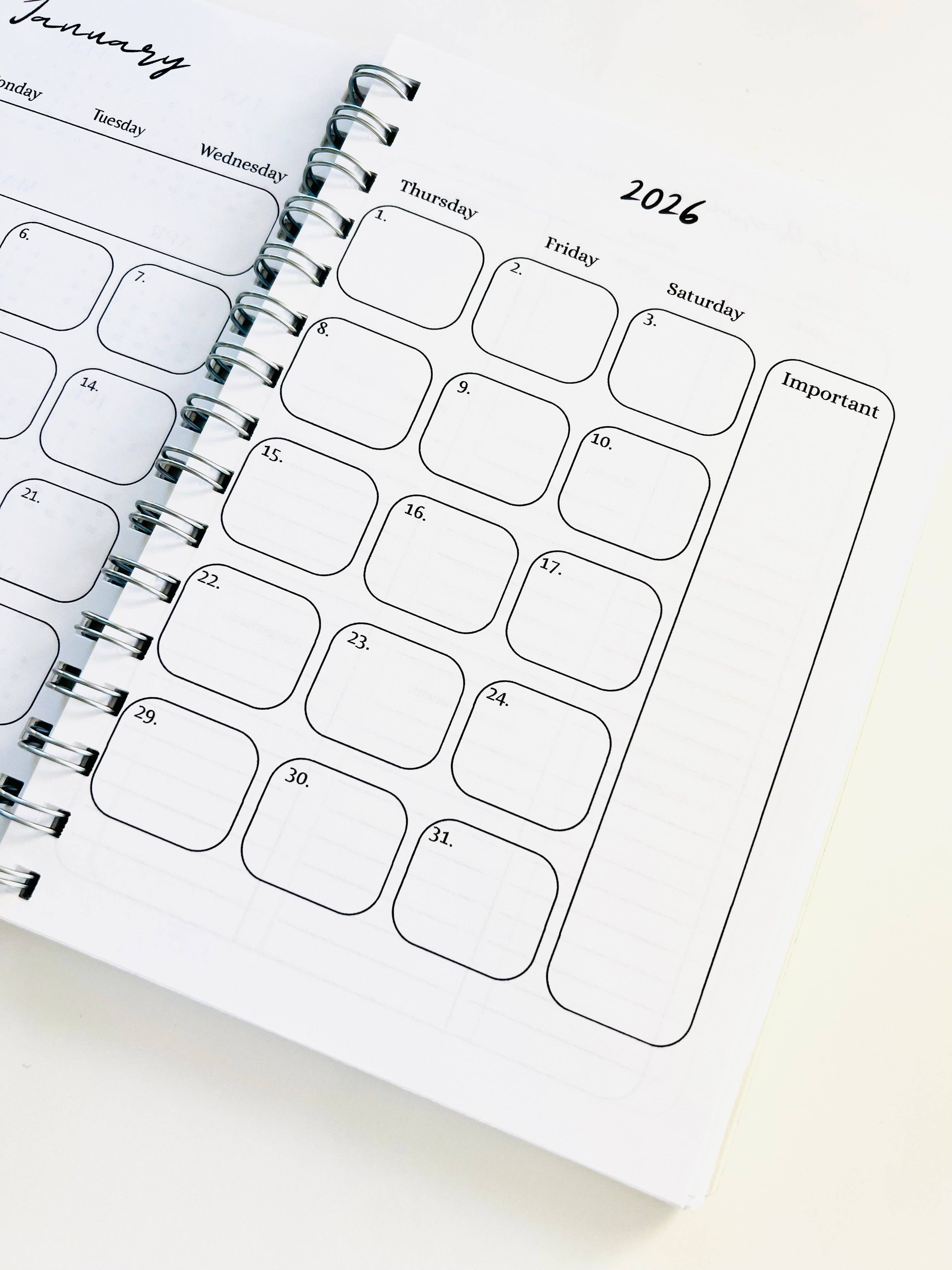 Thriving Stationery - Wholesale Planner - A5 -12 Month Student Planner Weekly Layout – Academic Planner for High School & College Students5