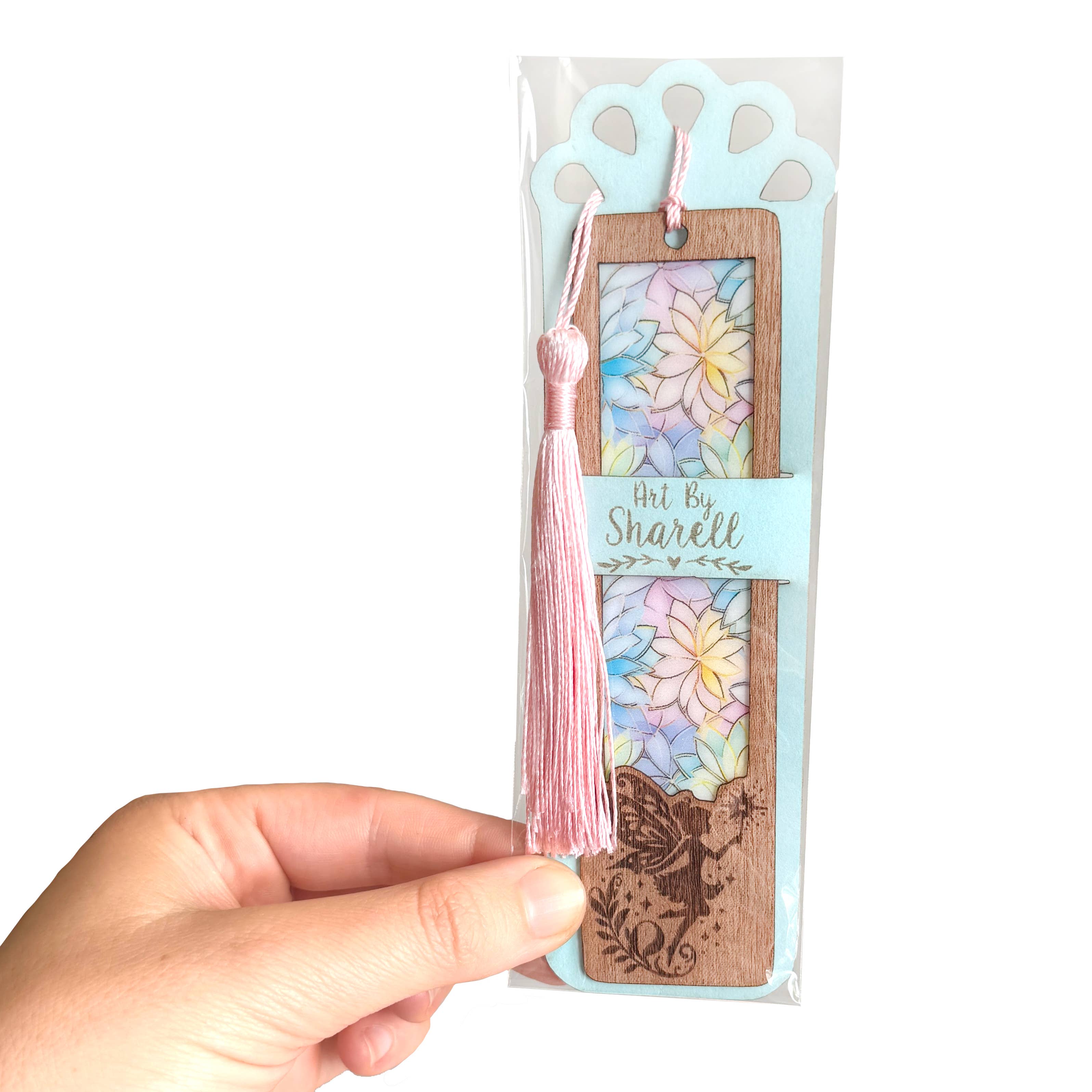 Art by Sharell - Wholesale Bookmark - Fairy Bookmark | Wood & Acrylic Tassel Bookmark1