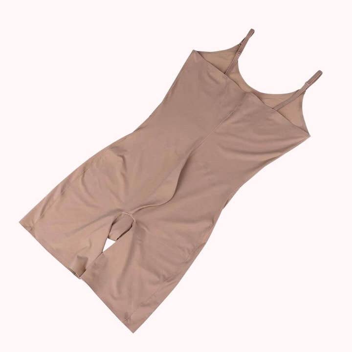 Medium Hold Bodysuit Mid Thigh Open Gusset Skin ShapeWear for wholesale on Faire4