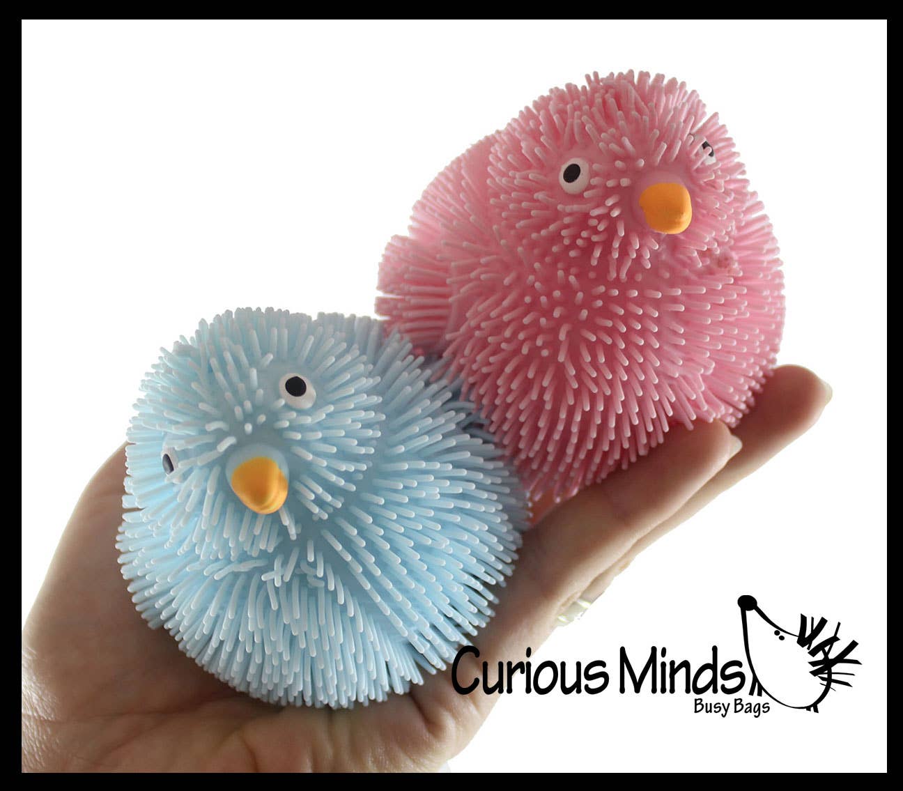 Curious Minds Toys – Großhandel Partygeschenk – 1 Puffer Chicks — Süßes kleines, originelles Spielzeug — Partygeschenke — Ea7
