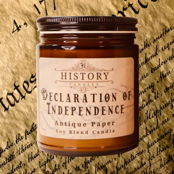 DECLARATION OF INDEPENDENCE Candle | History Candle for wholesale by History Candles