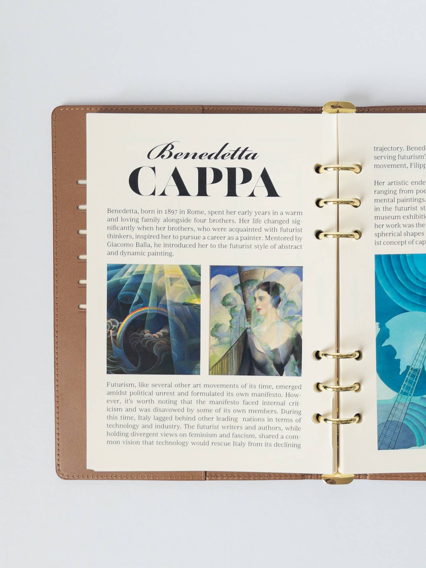 Ponder Paper Co – wholesale Planerare – 12-månaders planeringskalender i siennaläder5