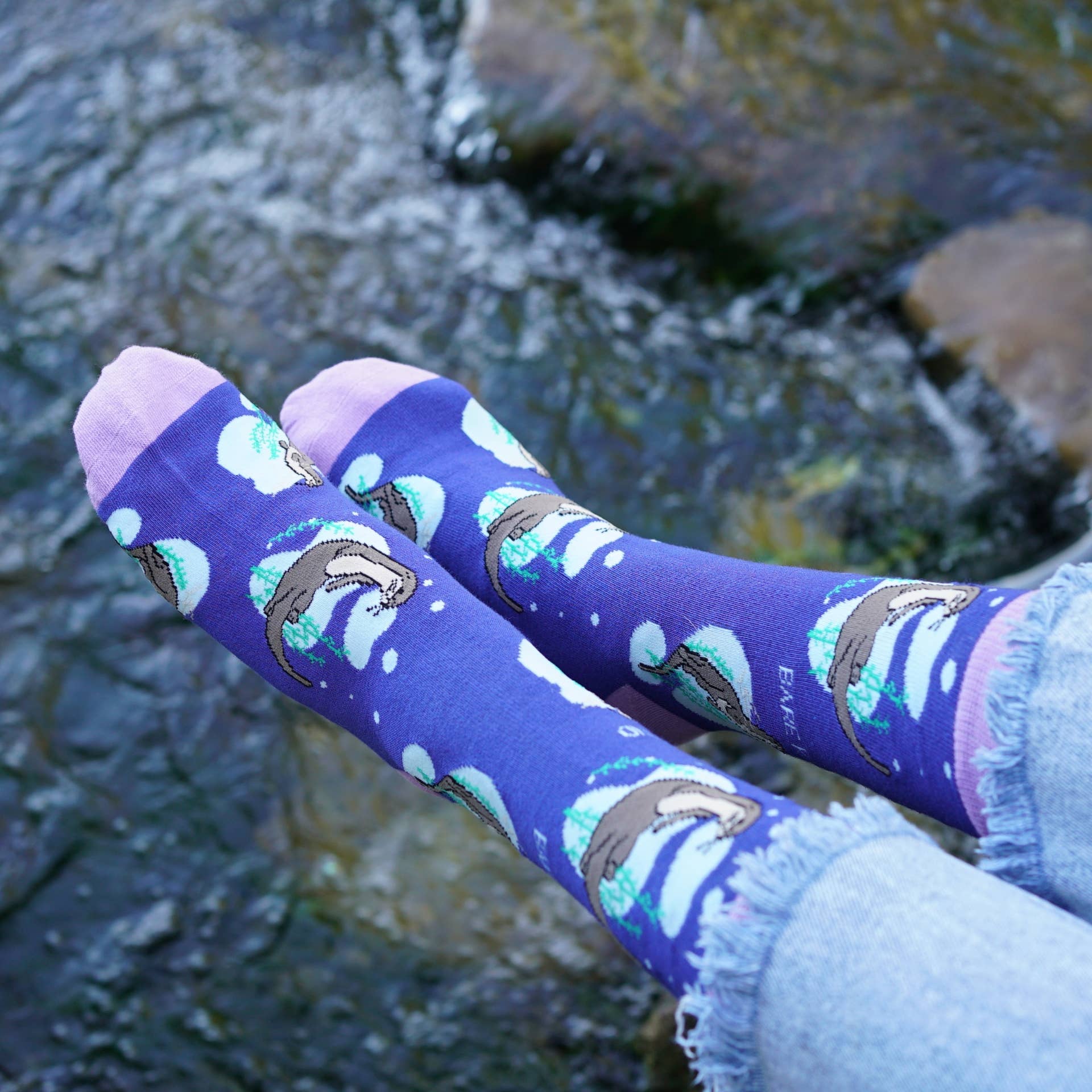 Bare Kind Socks - Wholesale Socks - Unisex - Otter Socks | Bamboo Socks | Blue Socks | Marine Socks7