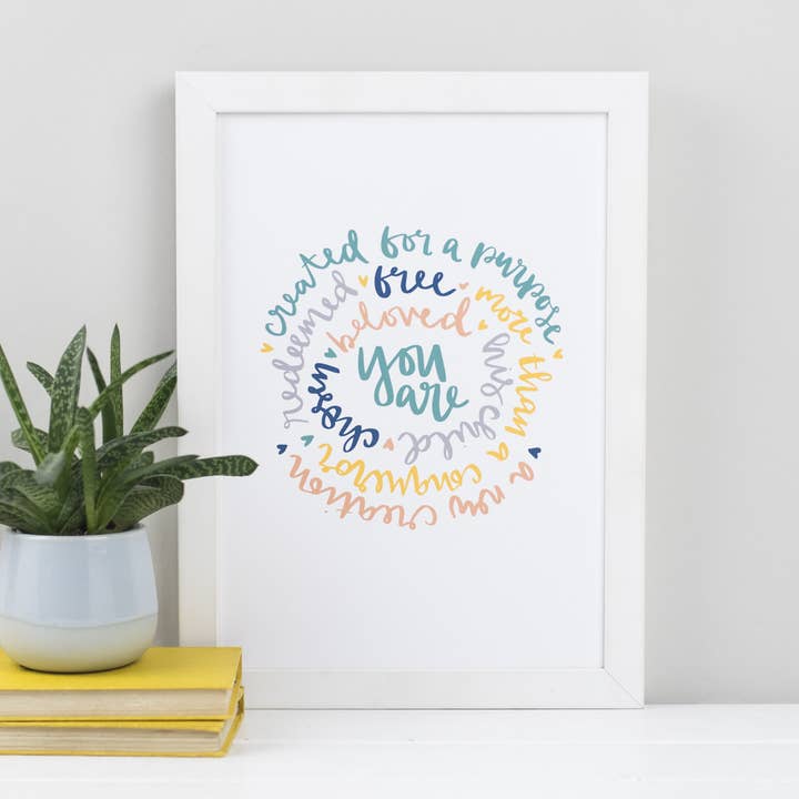 Identity In Christ Print för wholesale av Hope and Ginger