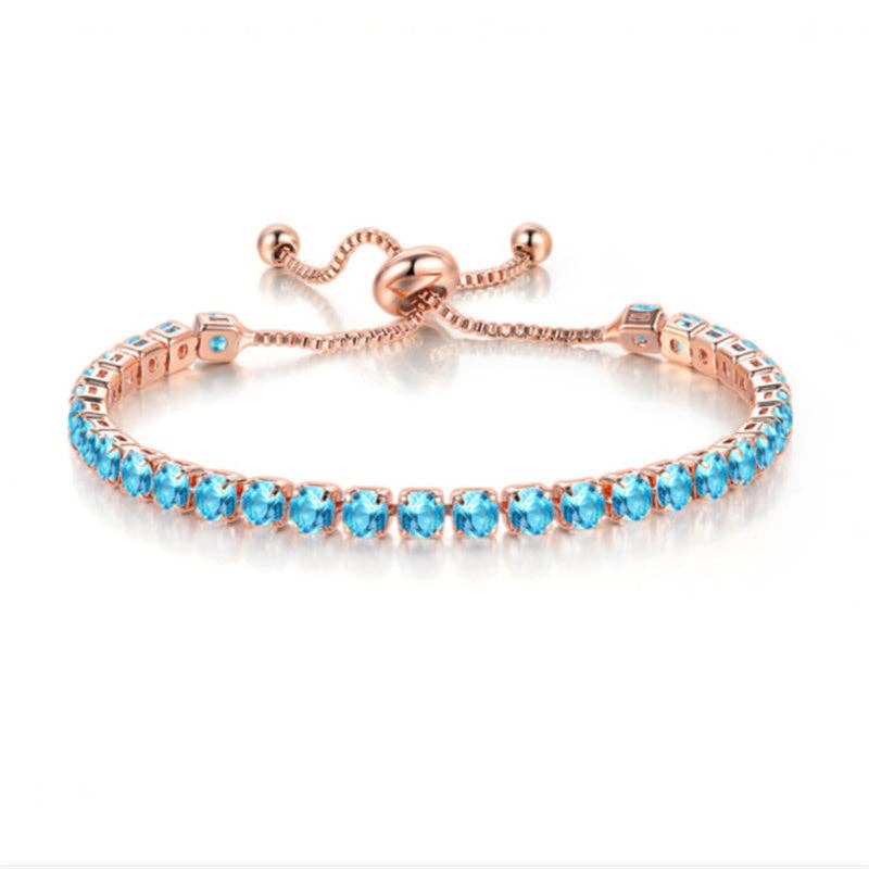 Perimade & Co. LLC - Wholesale Tennis Bracelet - Birthstone Wedding Tennis Bracelet in Solid Copper4