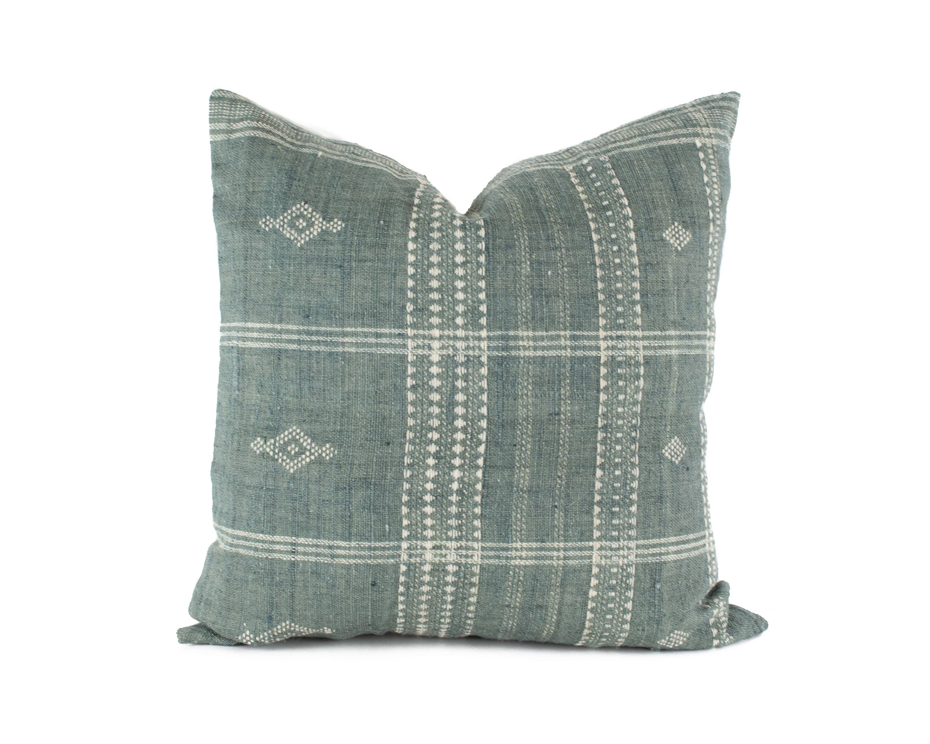 Heddle & Lamm - Wholesale Throw Pillow Cover - Aditi - 20" Mist Indian Wool Pillow Cover3