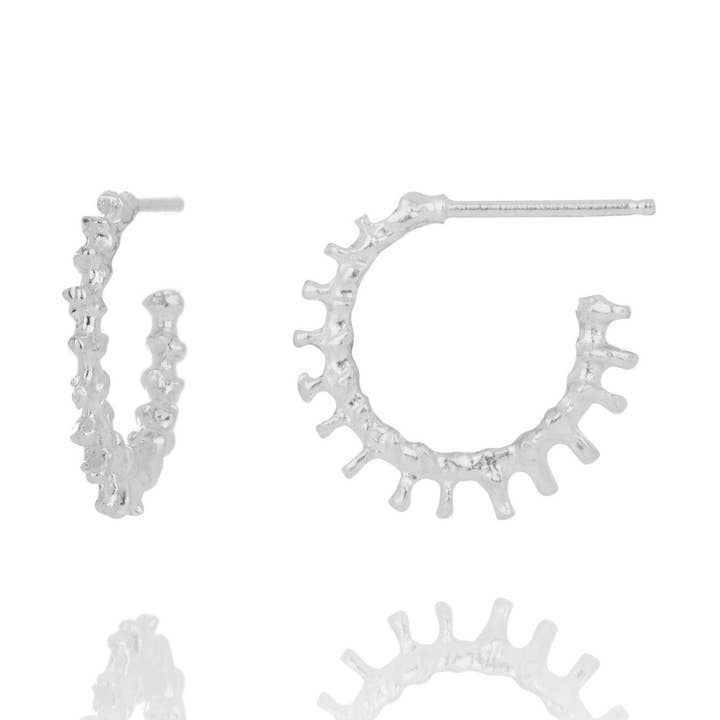 Boucles d'oreilles Asterias en argent 925 pour la vente par AURUM by Guðbjörg