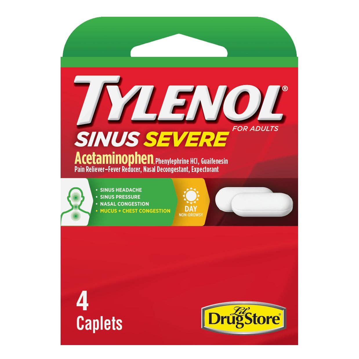 Shop The King - Vente Supplément oral/vitamine - Médicament Tylenol Tyln Sin Sev 4 comprimés 6 par boîte0