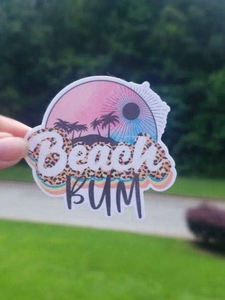 Autocollant Beach Bum pour la vente par A Little Design Company