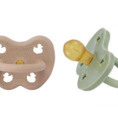 Pharmedistore – wholesale Bitring - Baby – HEVEA- Set med 2 runda nappar 3-36 månader