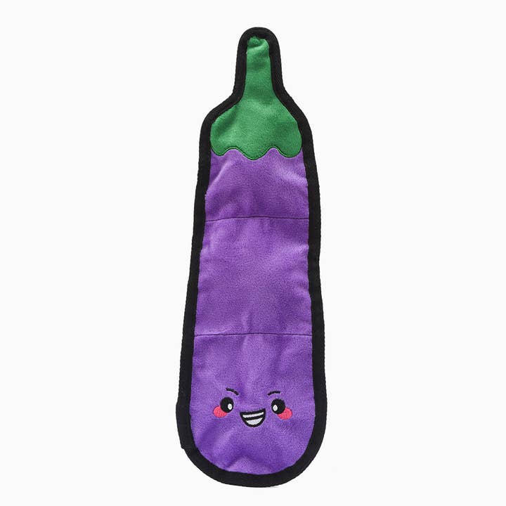 HugSmart Pet - Squeakin’ Vegetables | Eggplant - Plush Toy for wholesale by Hugsmart Products Inc