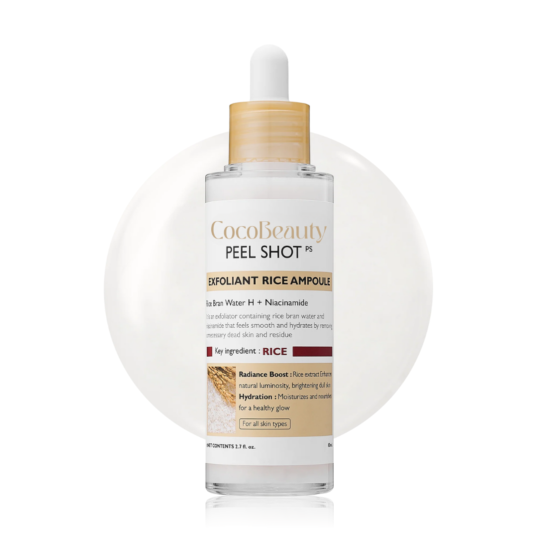 CocoBeauty – wholesale Facial serum/concentrate – CocoBeauty Peel Shot Glow Rice Ampoule Duo1