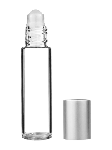 Best Bottles - Wholesale Essential Oil Holder - Cylinder Clear Glass Bottle with Plastic Roller Ball - 9ml2