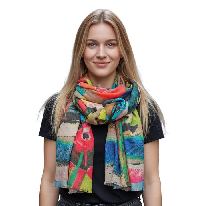 Happy Lona - Wholesale Scarf - Women's - Botanic Blush1