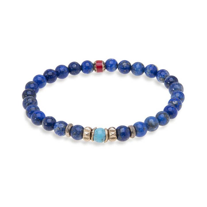 Bracciale Unisex TONGA elastico con perline per la vendita all'ingrosso da parte di PLATADEPALO