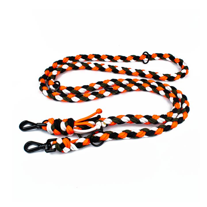 Hundesnor Tierluxe Mountain Neon Håndlavet Paracord Biothane for engroshandel hos Tierluxe