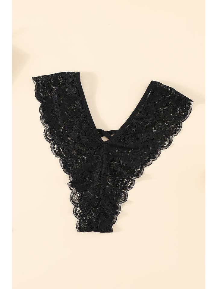 La Belle Fantastique - Wholesale Underwear - Women's - La Belle Fantastique Crisscross V shaped Panties1