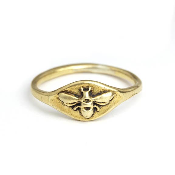 Bee Signet Ring for wholesale by Marmalade Jewellery