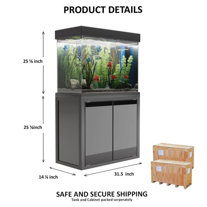 AQUA DREAM - Wholesale Nature and outdoors - Aqua Dream 50 Gallon Aquarium Black Tempered Glass1