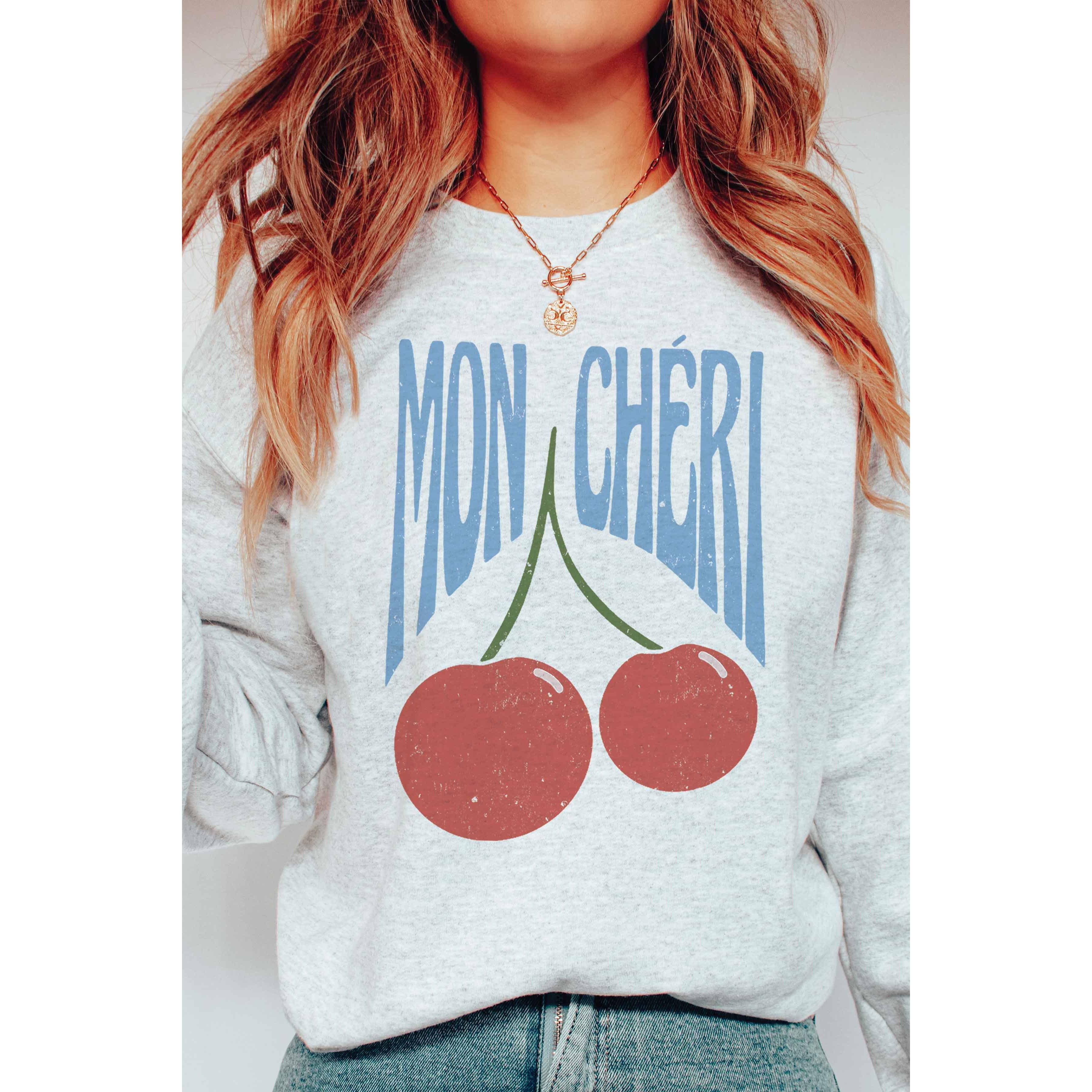 BLUME & CO. - Wholesale Graphic Sweatshirt - Women's - MON CHERIE Graphic Sweatshirt0
