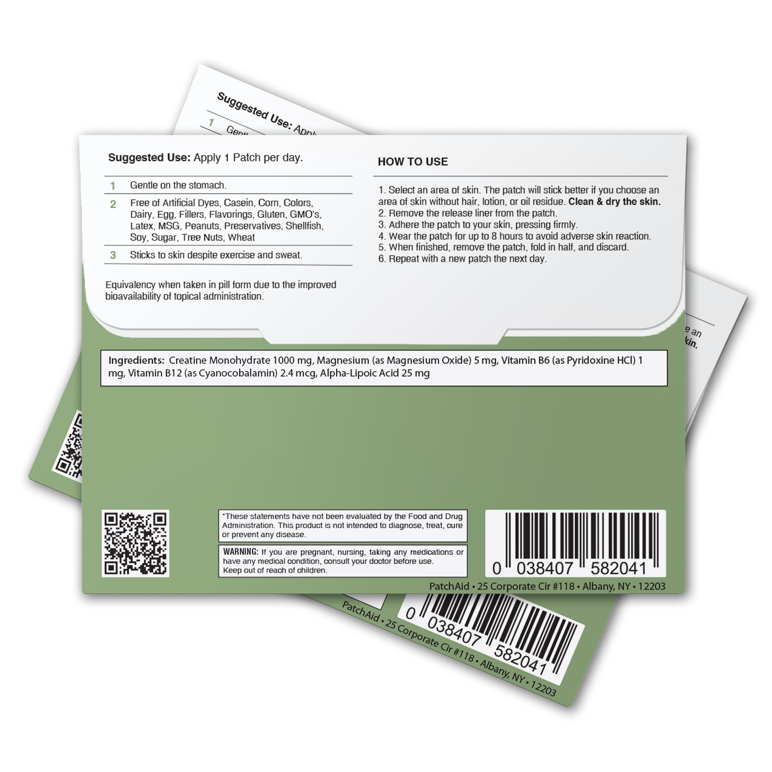 PatchAid - Wholesale Voedingssupplement/vitamine - Creatinemonohydraatpleister - Spierkracht en herstel6