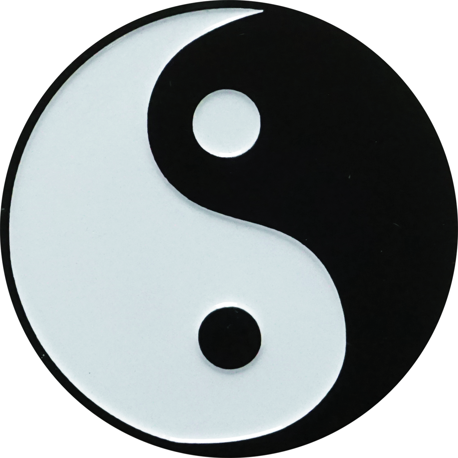 Square Deal Recordings & Supplies – wholesale Lapel pin/button – Enamel Pin - Yin Yang - Black And White - 1.25"
0