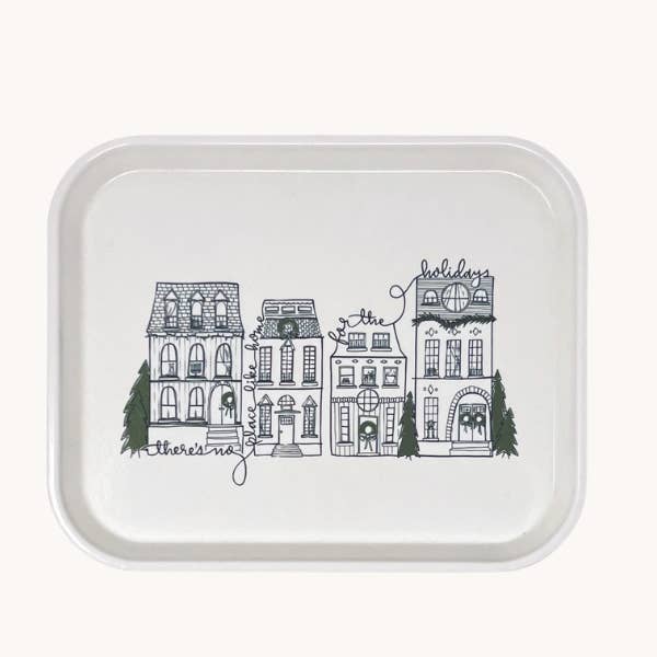 Finding Home Farms - Wholesale Jewelry Dish - Decorative Trinket Tray, Holiday Village (Christmas)0