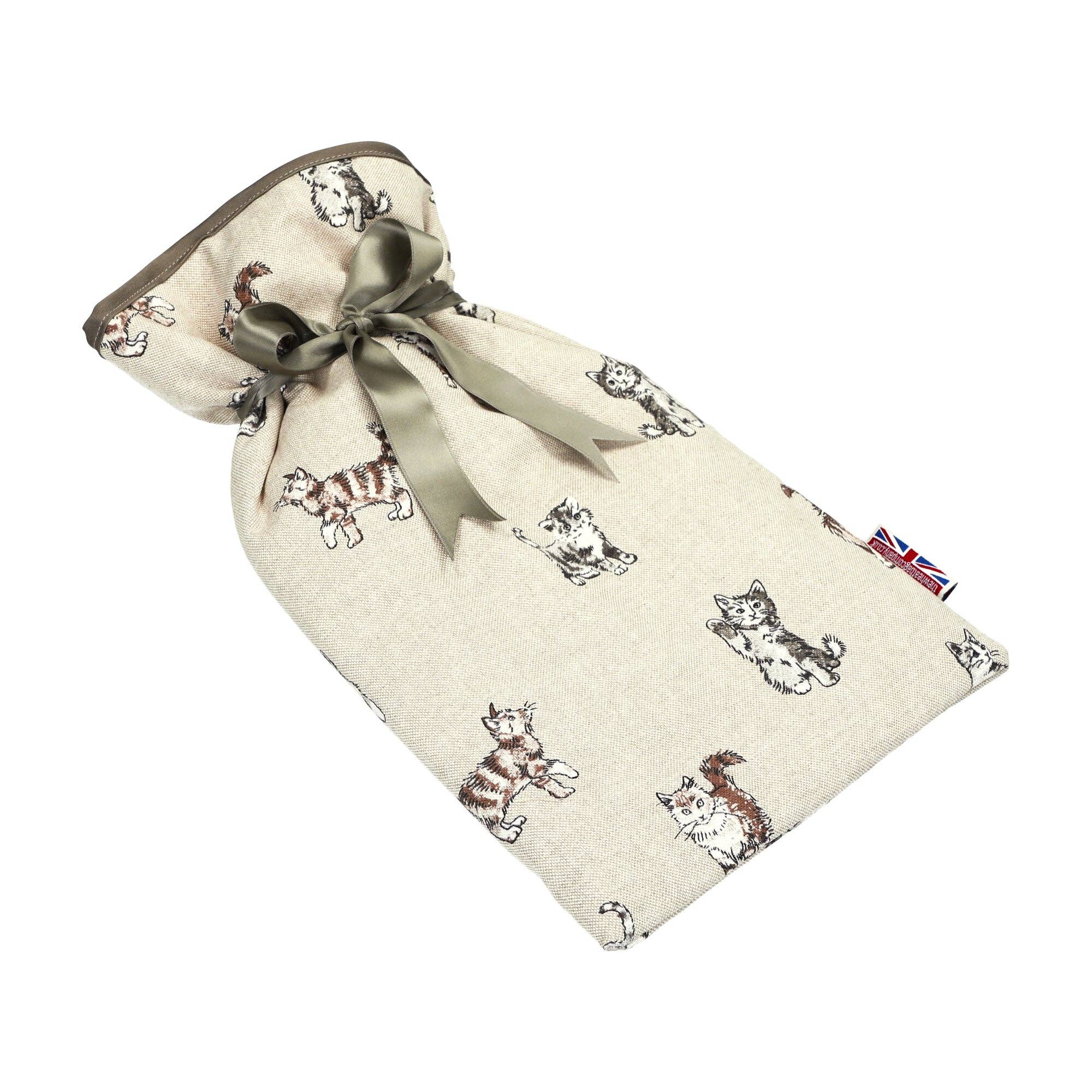 The Wheat Bag Company – wholesale Hot/cold compress – 2 Litre Hot Water Bottle - Shabby Cat1
