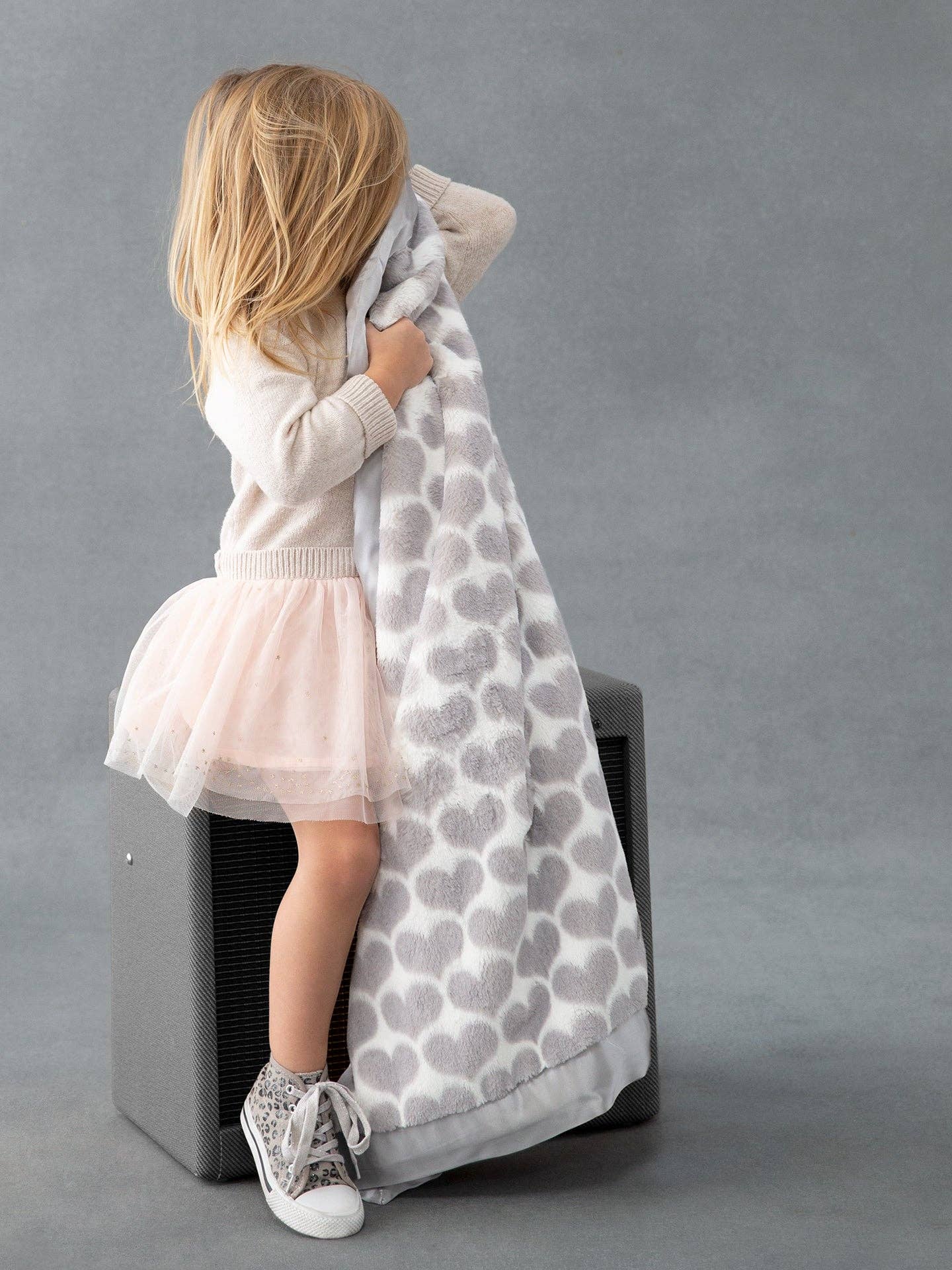 Little Giraffe - Wholesale Bedding Blanket - Kids & Baby - Luxe™ Heart Army Baby Blanket5