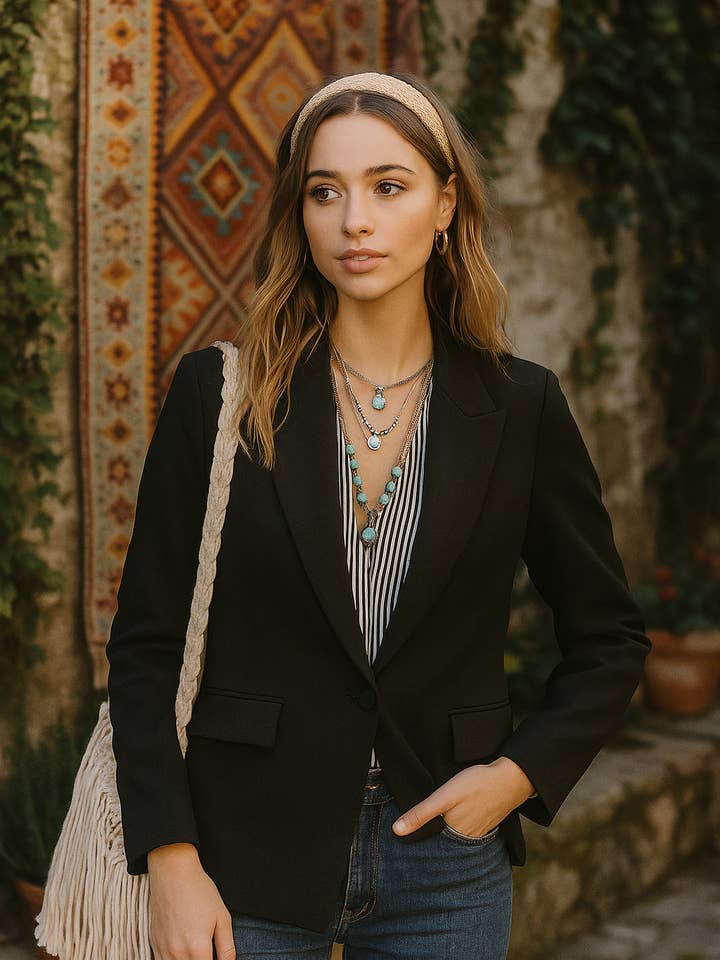 The Nu Vintage - Wholesale Blazer - Women's - Amara Rose Blazer1