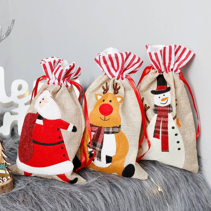 Burlap Embroidered Kids Christmas Gift Bag_CWAJE05393 for wholesale by ACCITY